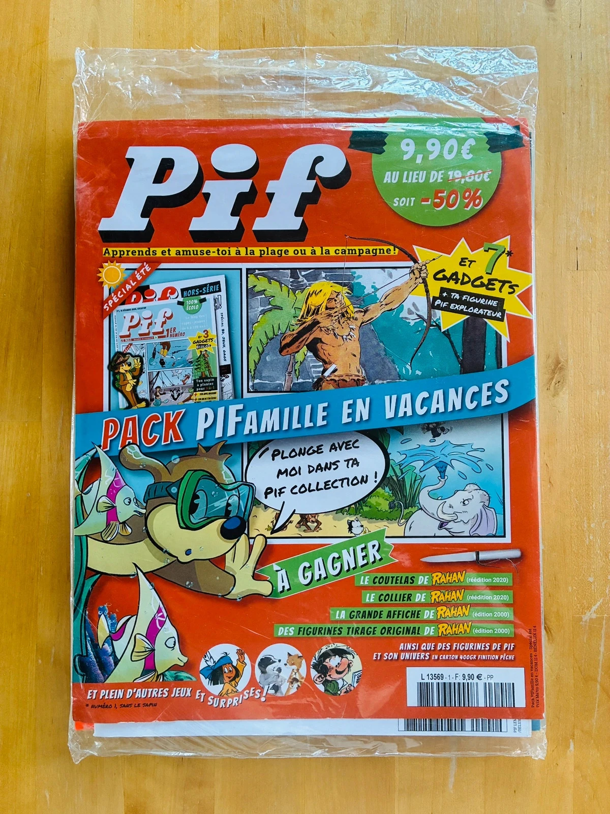 Pack revues Pif famille vacances.